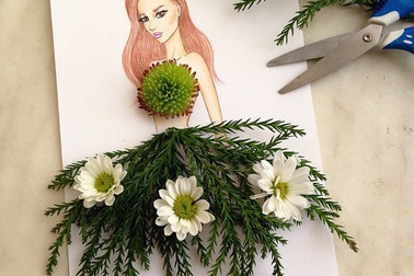 Từ đồ bỏ đi tạo hình mẫu váy dạ hội "sang chảnh"