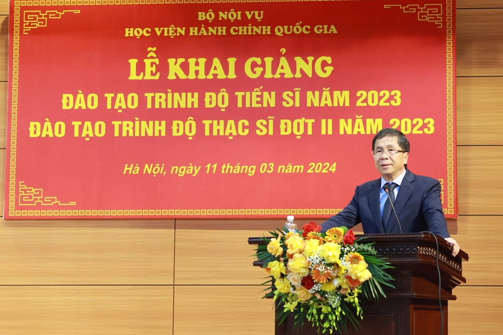 Học viện Hành chính Quốc gia khai giảng đào tạo tiến sĩ, thạc sĩ - 1 Học viện Hành chính Quốc gia khai giảng đào tạo tiến sĩ, thạc sĩ - 1