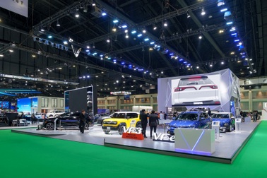 Gian trưng bày của VinFast tại Triển lãm Ô tô Quốc tế Bangkok 2024