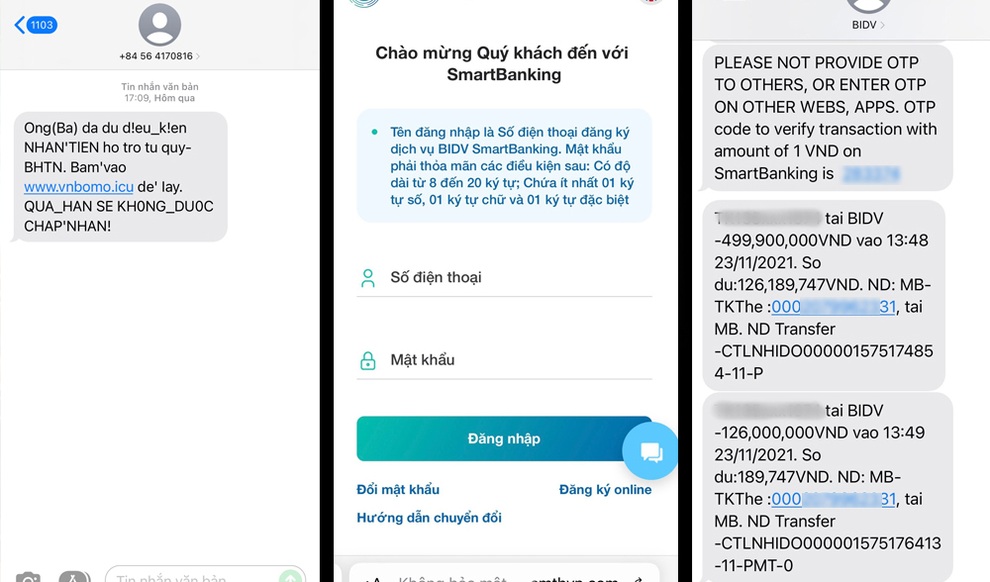 Nữ kế toán mất hơn 600 triệu vì tin nhắn lừa nhận trợ cấp thất nghiệp - 1 Nữ kế toán mất hơn 600 triệu vì tin nhắn lừa nhận trợ cấp thất nghiệp - 1