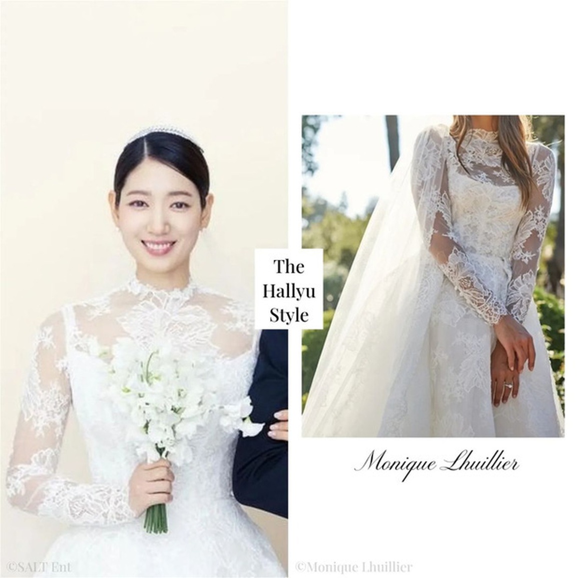 Bốn bộ váy cưới giá gần 1,2 tỷ đồng trong đám cưới Park Shin Hye - 5 Bốn bộ váy cưới giá gần 1,2 tỷ đồng trong đám cưới Park Shin Hye - 5