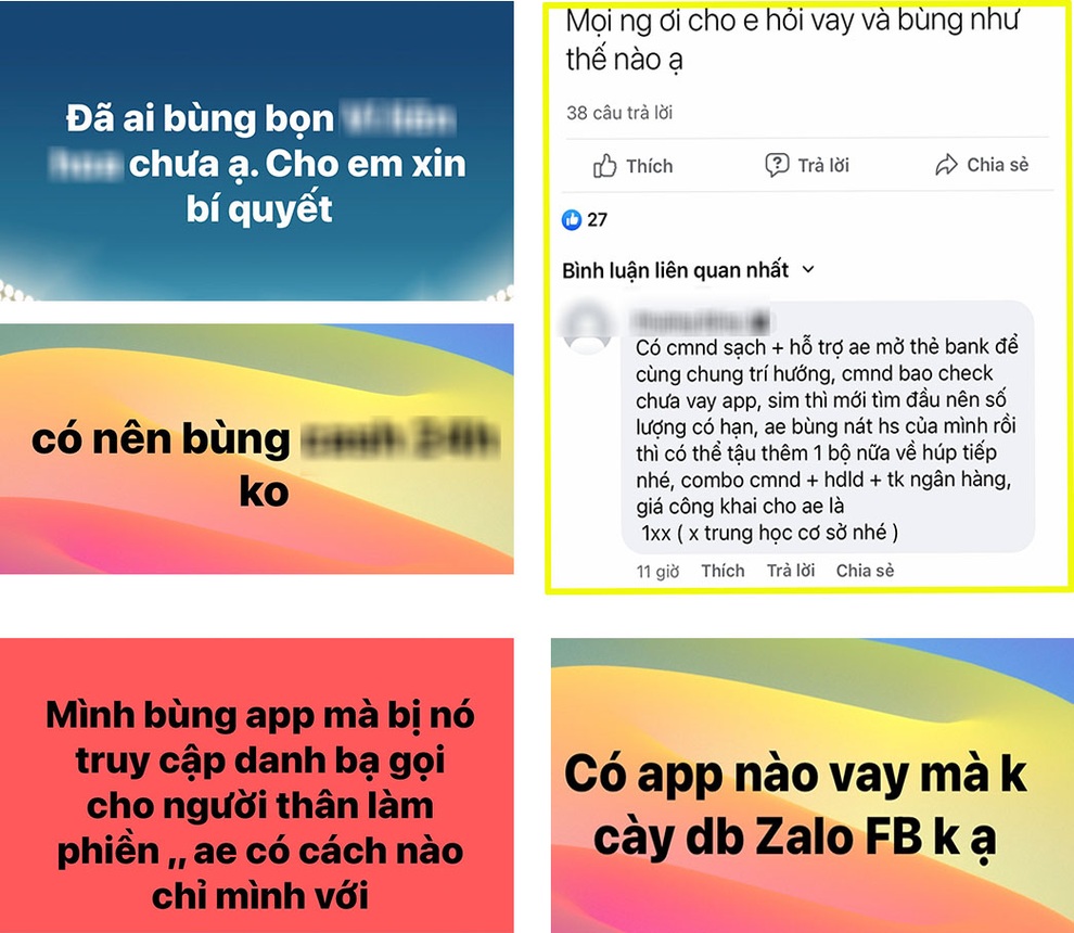Nở rộ hội nhóm hướng dẫn quỵt nợ, bùng tiền vay qua ứng dụng - 3 Nở rộ hội nhóm hướng dẫn quỵt nợ, bùng tiền vay qua ứng dụng - 3