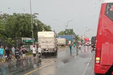 Đôi vợ chồng phụ hồ bị xe tải tông tử vong, bỏ lại 2 con thơ