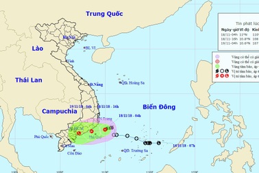 Bão số 8 suy yếu thành áp thấp nhiệt đới
