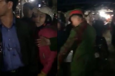 Hắt tiết lợn lên người chủ tịch huyện, một nữ tiểu thương bị khởi tố