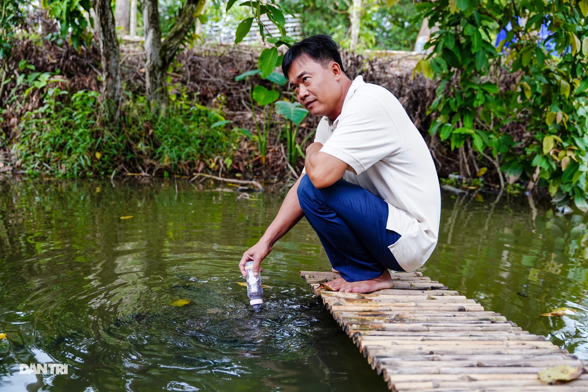 Về Cồn Sơn xem cá lóc… bú bình, ăn cơm phải… đút - 12