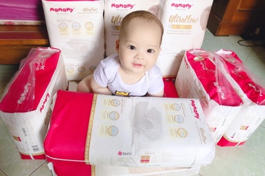 Bỉm "Mua một tặng 2" - Mamamy được ủng hộ khủng từ hội mẹ bỉm