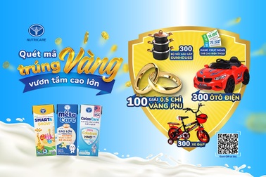 Cơ hội nhận vàng khi tham gia "Quét mã trúng vàng - Vươn tầm cao lớn"