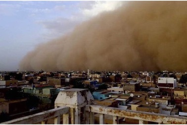 Cận cảnh trận bão cát kinh hoàng ở Sudan