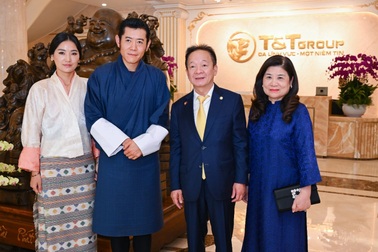 Quốc vương Bhutan và Hoàng hậu tới thăm Tập đoàn T&T Group
