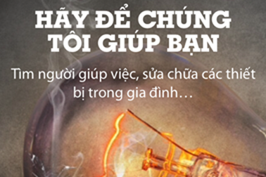 Ứng dụng trực tuyến giúp giảm nỗi lo làm việc nhà