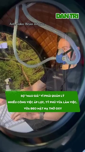 CEO gây tranh cãi vì vừa làm việc, vừa đeo mặt nạ thở oxy