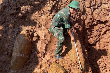 Phát hiện 3 quả bom M117 ở Bắc Ninh