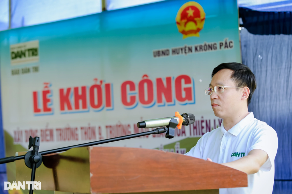 Khởi công xây dựng điểm trường Dân trí giúp học sinh nghèo tại Đắk Lắk - 3 Khởi công xây dựng điểm trường Dân trí giúp học sinh nghèo tại Đắk Lắk - 3
