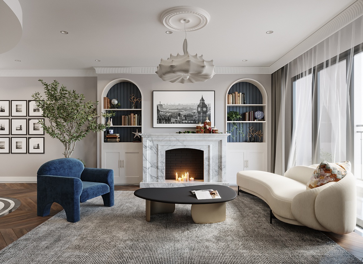 Bên trong căn hộ 240 m2 với nội thất phong cách Modern Classic, nhìn là mê - 2 Bên trong căn hộ 240 m2 với nội thất phong cách Modern Classic, nhìn là mê - 2