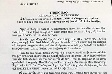 Vụ lao động “lách luật” hưởng chính sách ở huyện nghèo: Buộc thôi việc hoặc khởi tố công an xã vi phạm