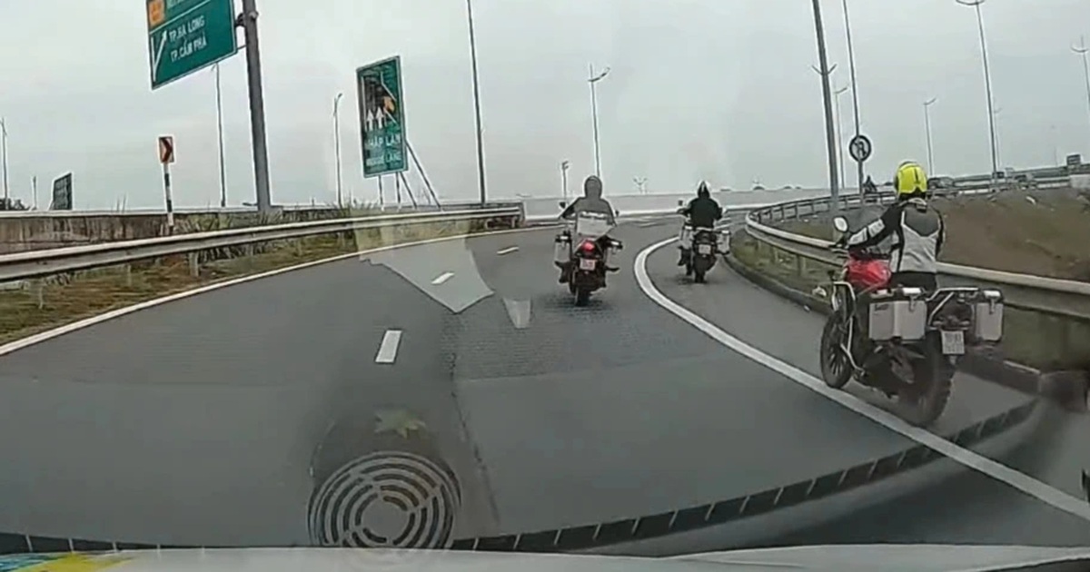 Xác minh đoàn mô tô phân khối lớn đi vào cao tốc Hải Phòng - Móng Cái