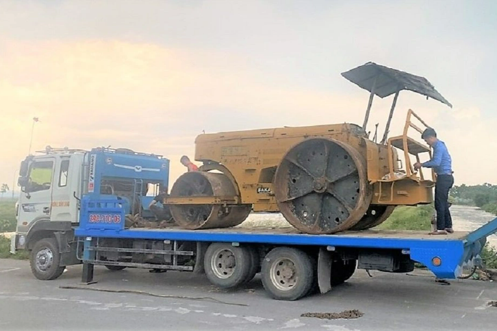 Trộm xe lu ở Nghệ An rồi mang ra Hà Nội bán - 1