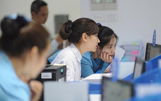 Nhân viên ngân hàng. Ảnh minh họa