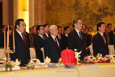 Tổng Bí thư Nguyễn Phú Trọng hội kiến Chủ tịch Chính hiệp Du Chính Thanh