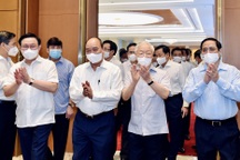 Tổng Bí thư, Chủ tịch nước dự phiên họp đầu tiên của Chính phủ khóa XV