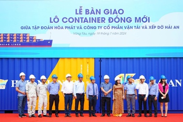 Hải An nhận lô container đóng mới từ Hòa Phát, tăng cường năng lực vận tải
