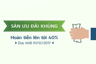 Vietcombank hoàn tiền tới 40% cho chủ thẻ mua sắm trực tuyến trong ngày hội Online Friday