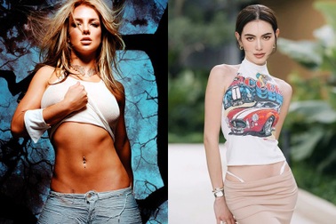 Nhiều sao nữ thích mặc đồ cạp trễ khoe eo thon giống Britney Spears