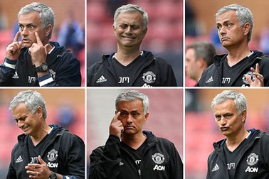 Muôn vàn sắc thái của HLV Mourinho ở trận ra mắt MU