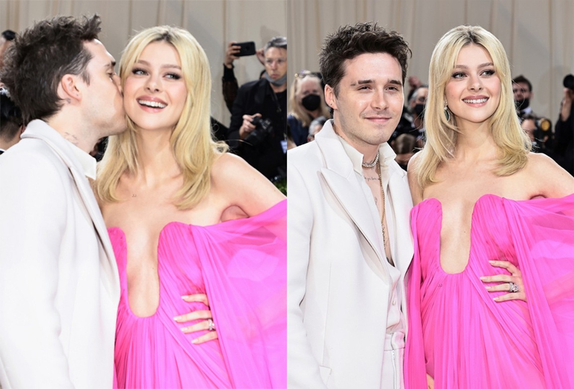 Brooklyn Beckham tình tứ hôn con gái tỷ phú trên thảm đỏ Met Gala - 1 Brooklyn Beckham tình tứ hôn con gái tỷ phú trên thảm đỏ Met Gala - 1