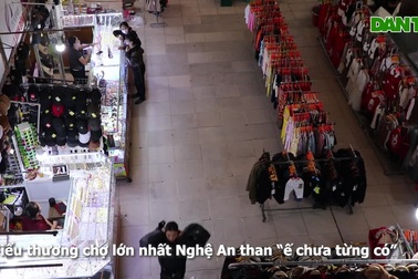 Tiểu thương chợ lớn nhất Nghệ An than "ế chưa từng có"