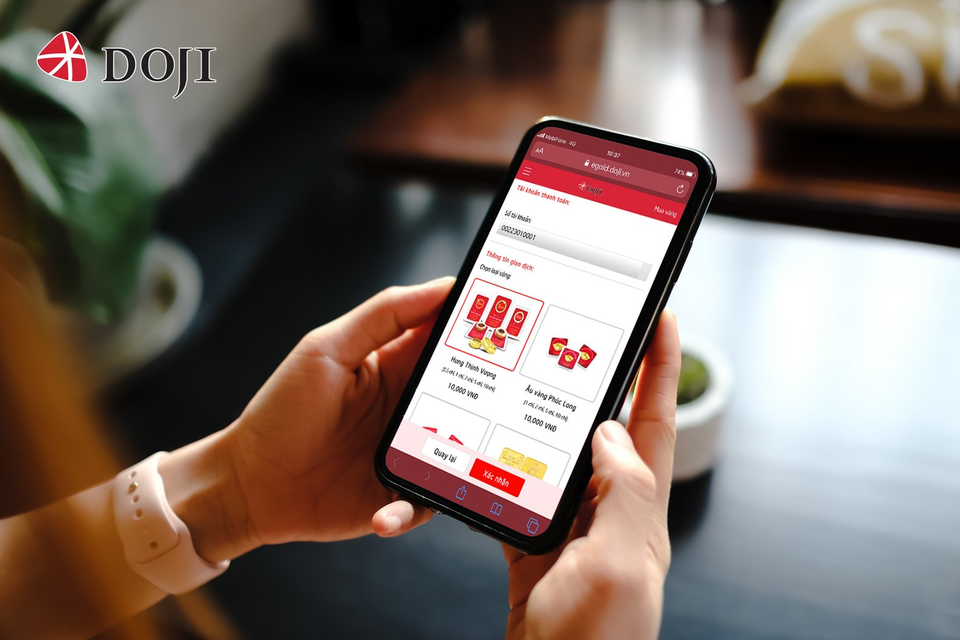 Cơ hội nhận 5 chỉ vàng 999.9 khi giao dịch eGold của DOJI - 3 Cơ hội nhận 5 chỉ vàng 999.9 khi giao dịch eGold của DOJI - 3