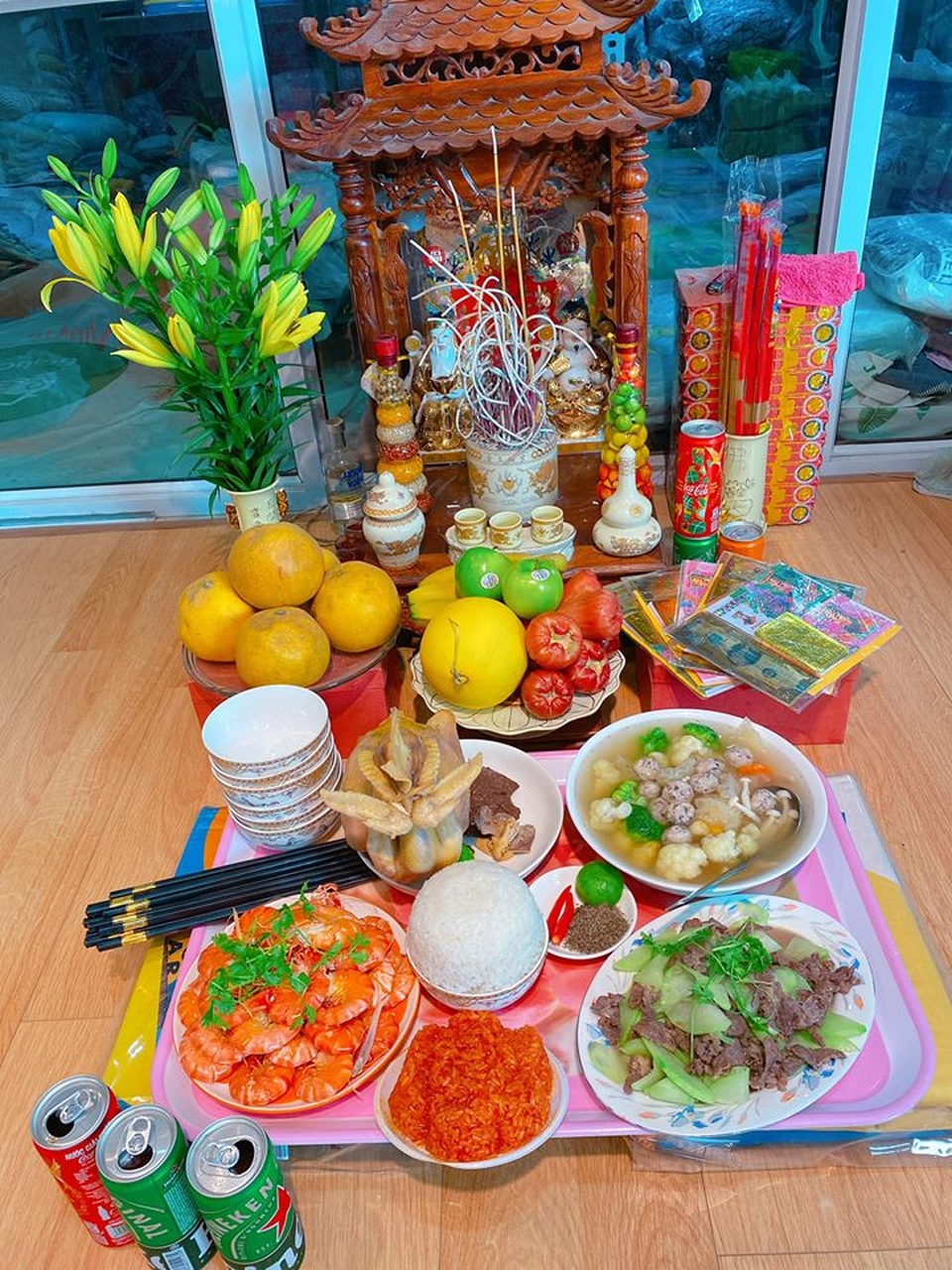 Chiêm ngưỡng những mâm cúng Rằm “đẹp không nỡ ăn” của hội chị em - 7 Chiêm ngưỡng những mâm cúng Rằm “đẹp không nỡ ăn” của hội chị em - 7