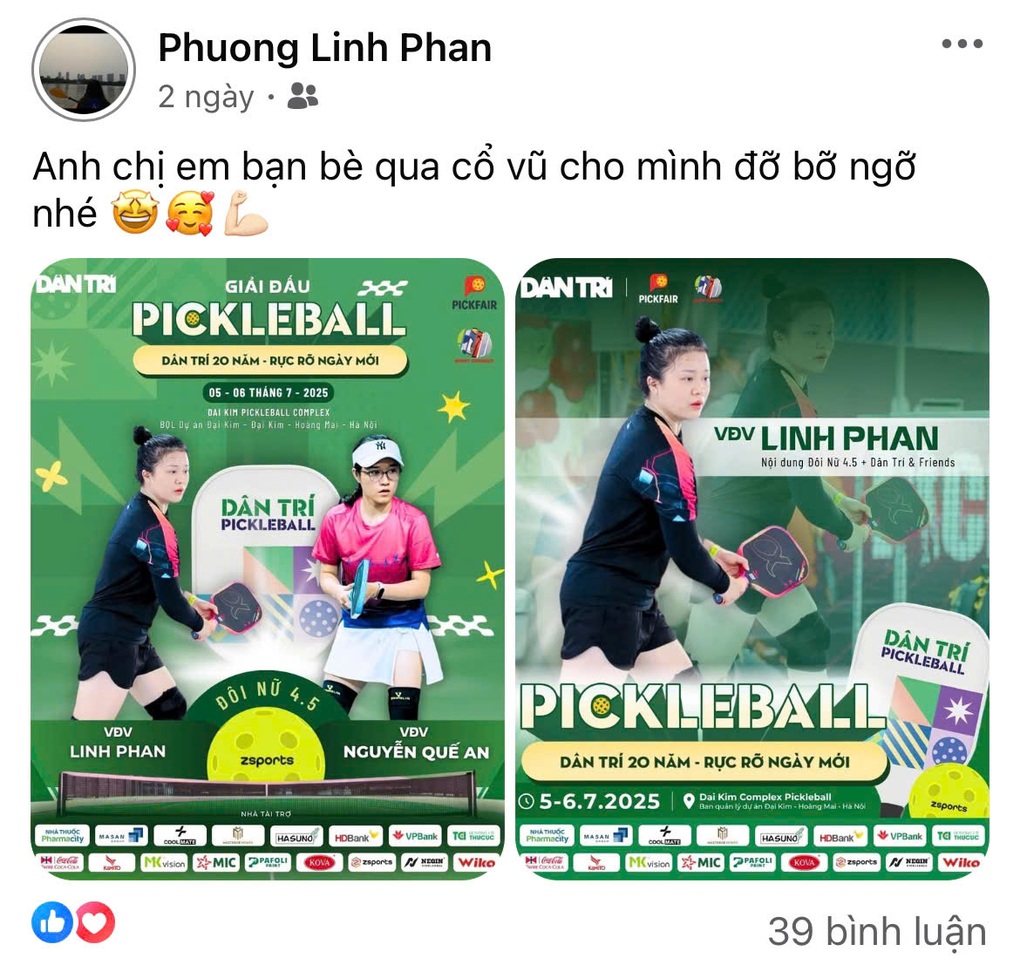 Đôi nữ VĐV tiết lộ bí quyết giành chức vô địch giải pickleball báo Dân trí - 1 Đôi nữ VĐV tiết lộ bí quyết giành chức vô địch giải pickleball báo Dân trí - 1