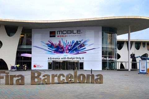Quang cảnh triển lãm MWC 2013 trước giờ khai mạc