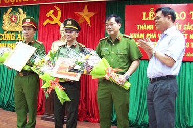 Thưởng “nóng” ban chuyên án phá nhanh vụ giết người, cướp tài sản