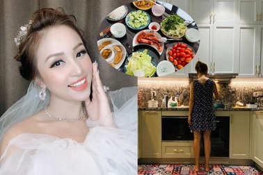 Đi theo tiếng gọi của tình yêu, Vân Hugo làm bà nội trợ đảm đang ở Sài Gòn