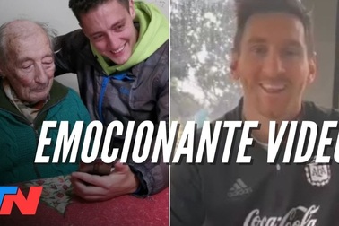 CĐV 100 tuổi làm điều đặc biệt khiến cho Messi xúc động