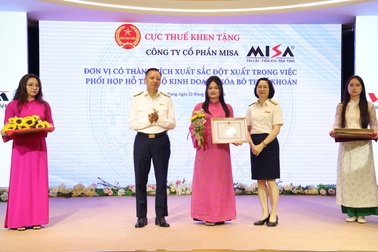 MISA được Cục Thuế khen thưởng đột xuất trong công tác xóa bỏ thuế khoán