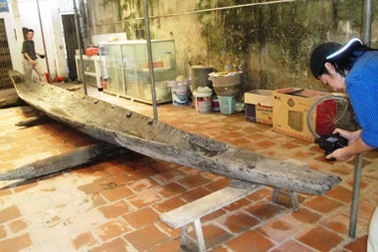 Phát hiện chiến thuyền cổ ở sông Đuống