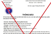 Phát hiện giả mạo Phó Giám đốc Sở Y tế Ninh Bình để lừa đảo