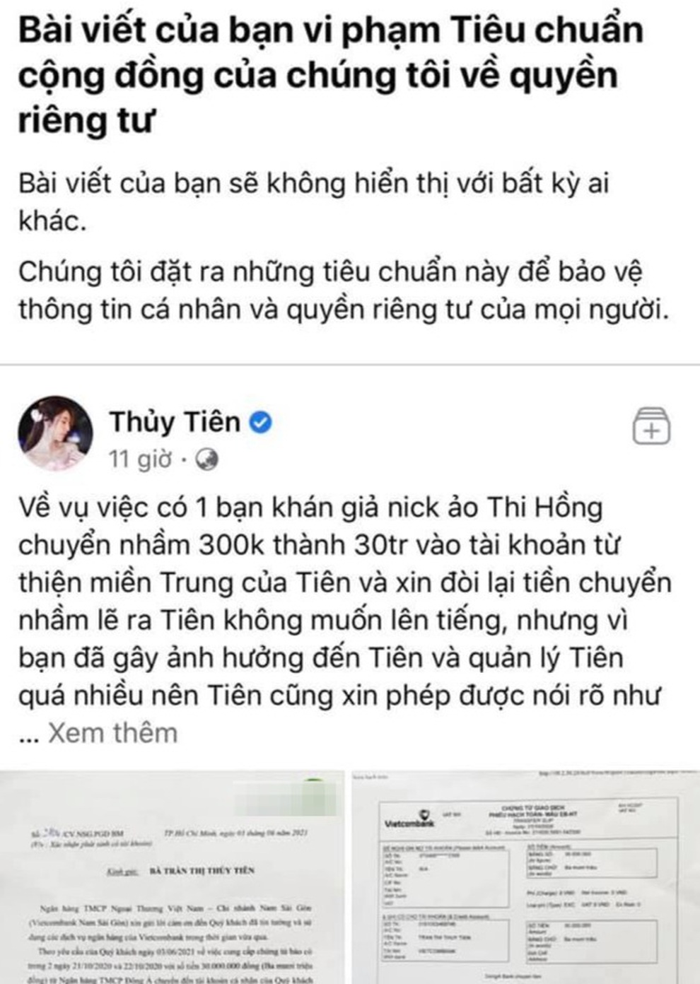 Thủy Tiên xin lỗi và gửi trả 30 triệu từ thiện cho khán giả chuyển nhầm - 1 Thủy Tiên xin lỗi và gửi trả 30 triệu từ thiện cho khán giả chuyển nhầm - 1