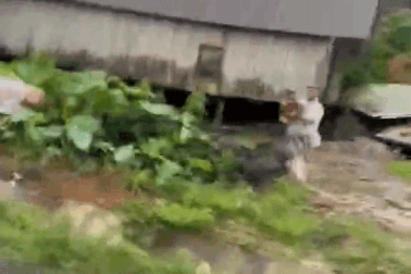 Sạt lở vùi lấp 2 căn nhà, người dân ôm trẻ bỏ chạy