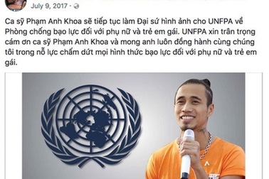 Quỹ Dân số LHQ tại Việt Nam gỡ toàn bộ hình ảnh Phạm Anh Khoa