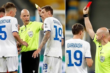 Sai lầm hy hữu: Trọng tài rút nhầm thẻ đỏ ở Champions League