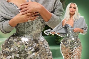 Vòng eo siêu thực của Kim Kardashian gây tranh cãi dữ dội