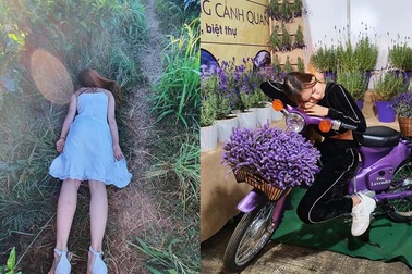 Nữ sinh xứ Huế gây chú ý với bộ ảnh “ngủ sấp mặt" khắp Đà Lạt