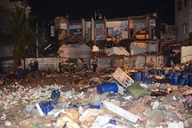 Hình ảnh tan hoang sau vụ nổ kinh hoàng, rung chuyển cả khu dân cư