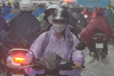 Miền Bắc vào cao điểm mưa lớn sau bão số 2