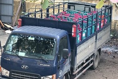 Vận chuyển 222 vỏ bình gas trái phép bị phạt 40 triệu đồng